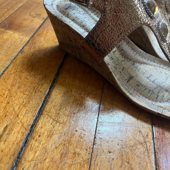 DexFlex Sandals Thongs Y2K Women's 8 Brown - Picture 3 of 8